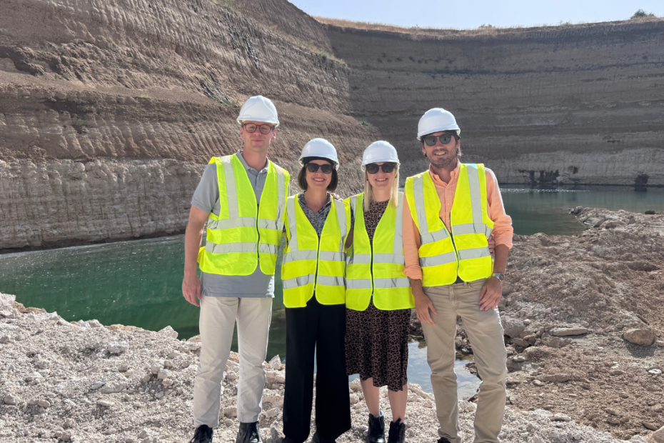 Chemtrade representatives at Sepiolsa’s speciality clay mine in Spain.